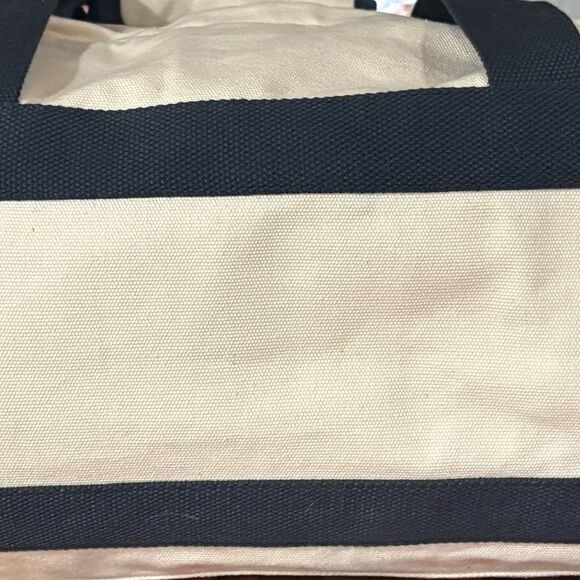 New Limited Edition Create Cream & Gray Canvas Travel Duffle Bag - Picture 7 of 8